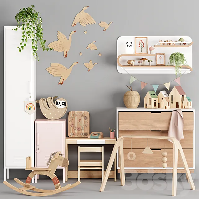 children decor 04 3D Model