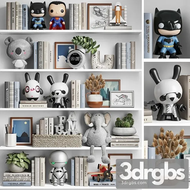 Children Decor Set For Boy 3D Model Free