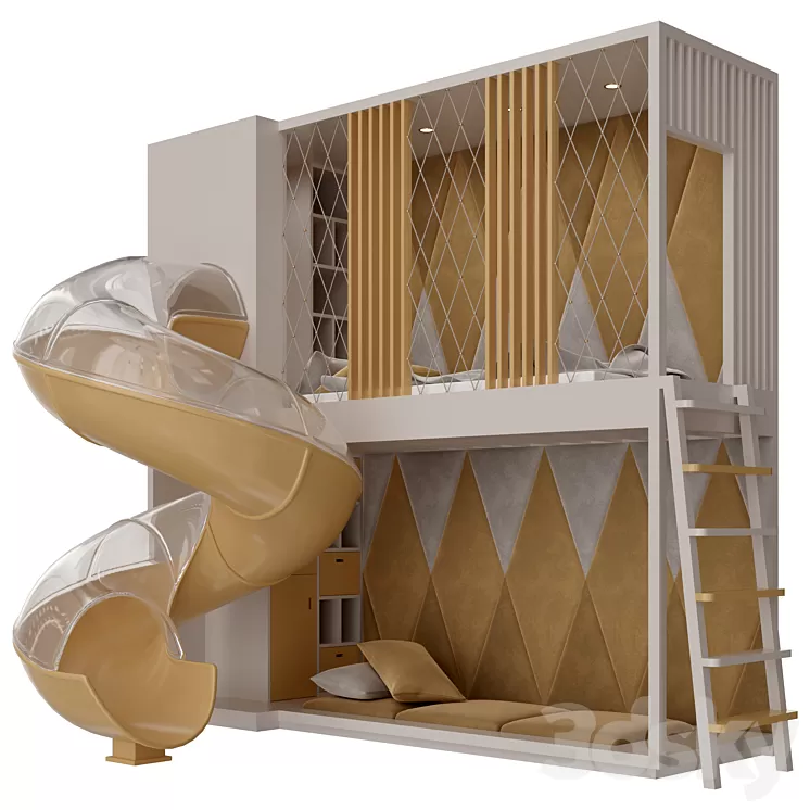 Children Furniture Set 05 3D Model Free Download