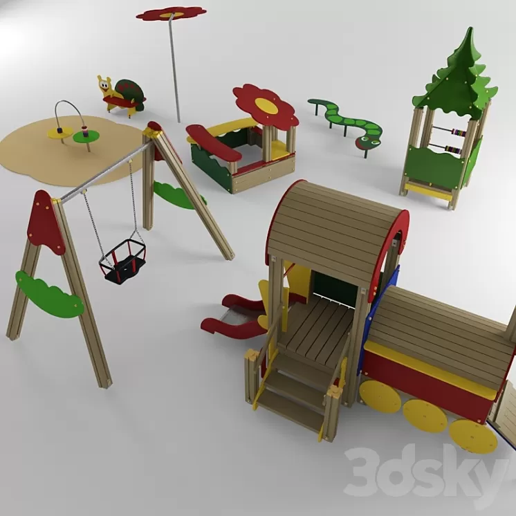 Children playground 3D Model