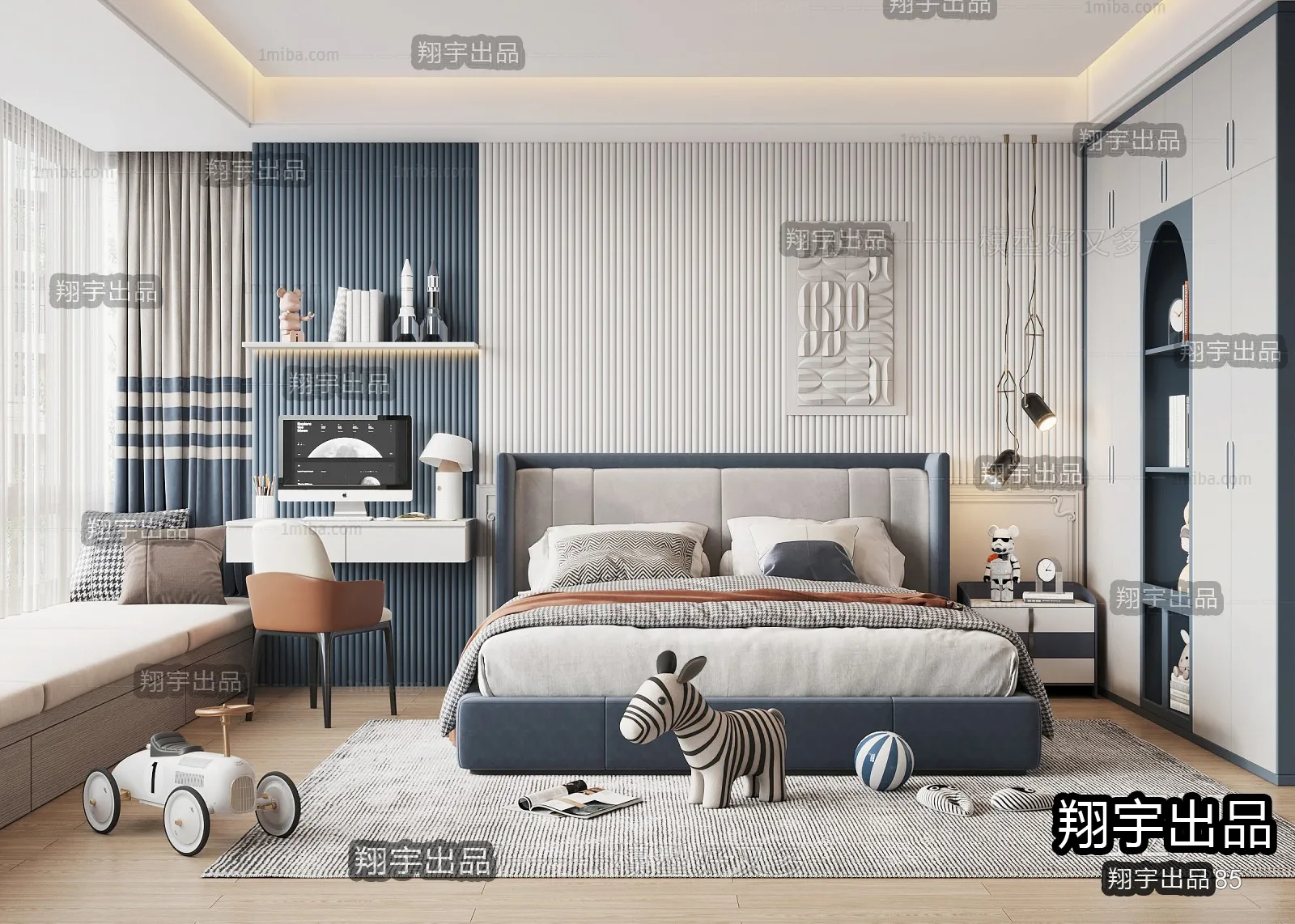 Children Room 3D Interior Scene - 3D Models - 001