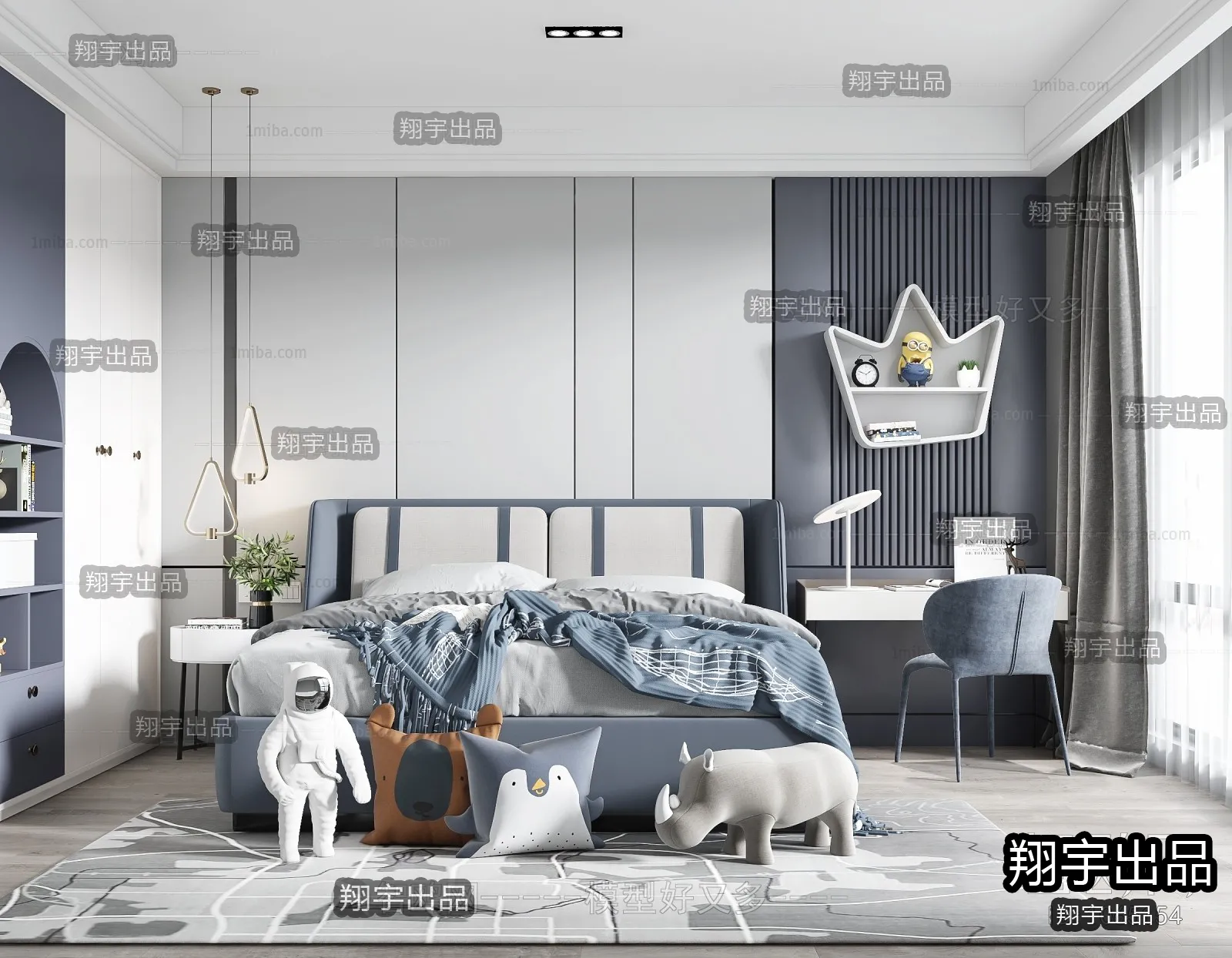 Children Room 3D Interior Scene - 3D Models - 002