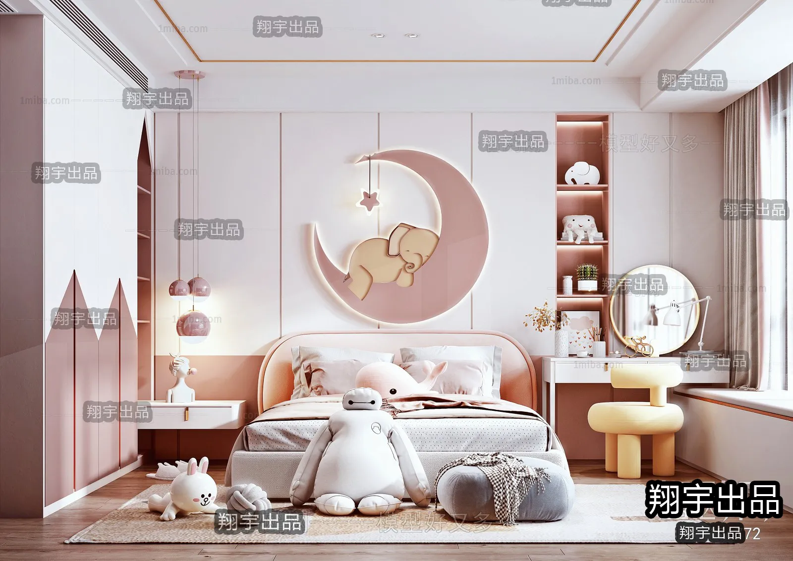 Children Room 3D Interior Scene - 3D Models - 006