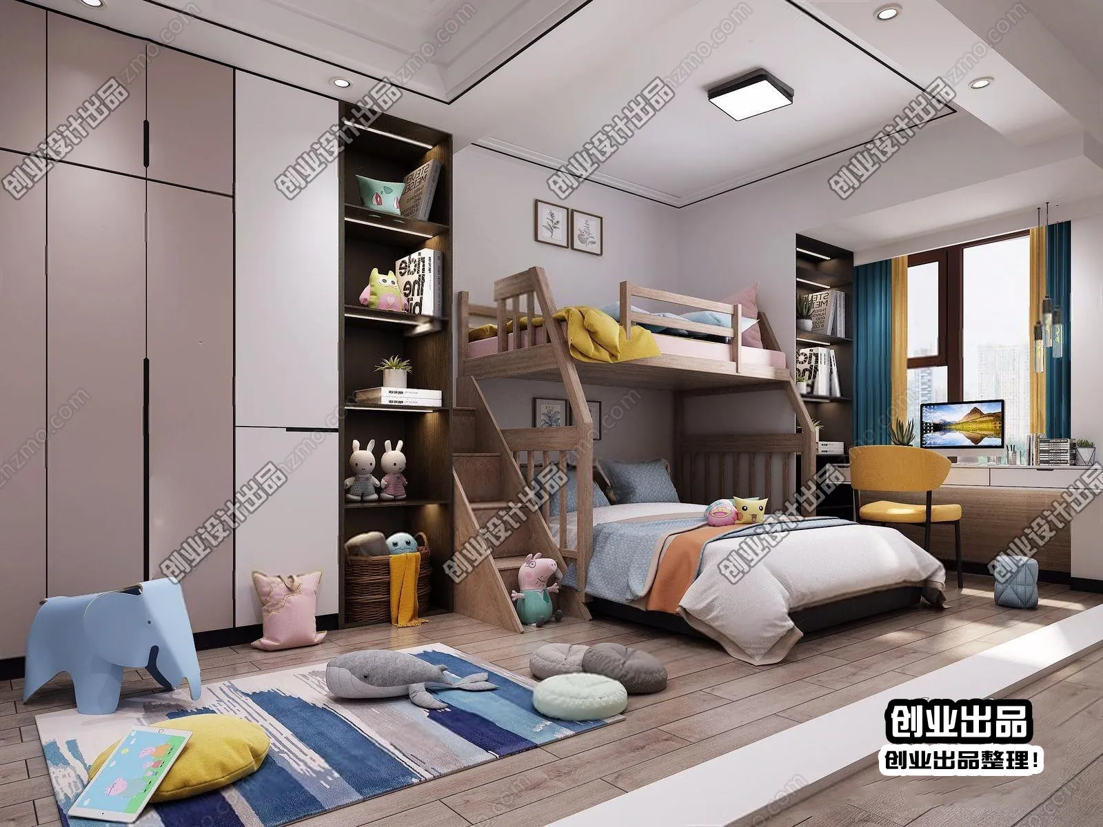 Children Room 3D Interior Scene - 3D Models - 009