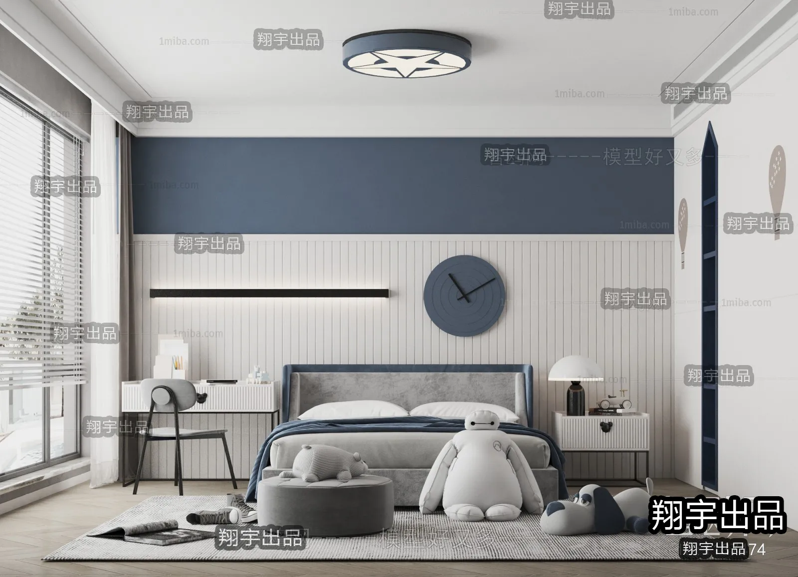 Children Room 3D Interior Scene - 3D Models - 013