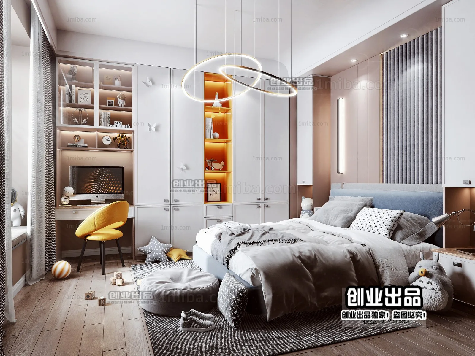 Children Room 3D Interior Scene - 3D Models - 015