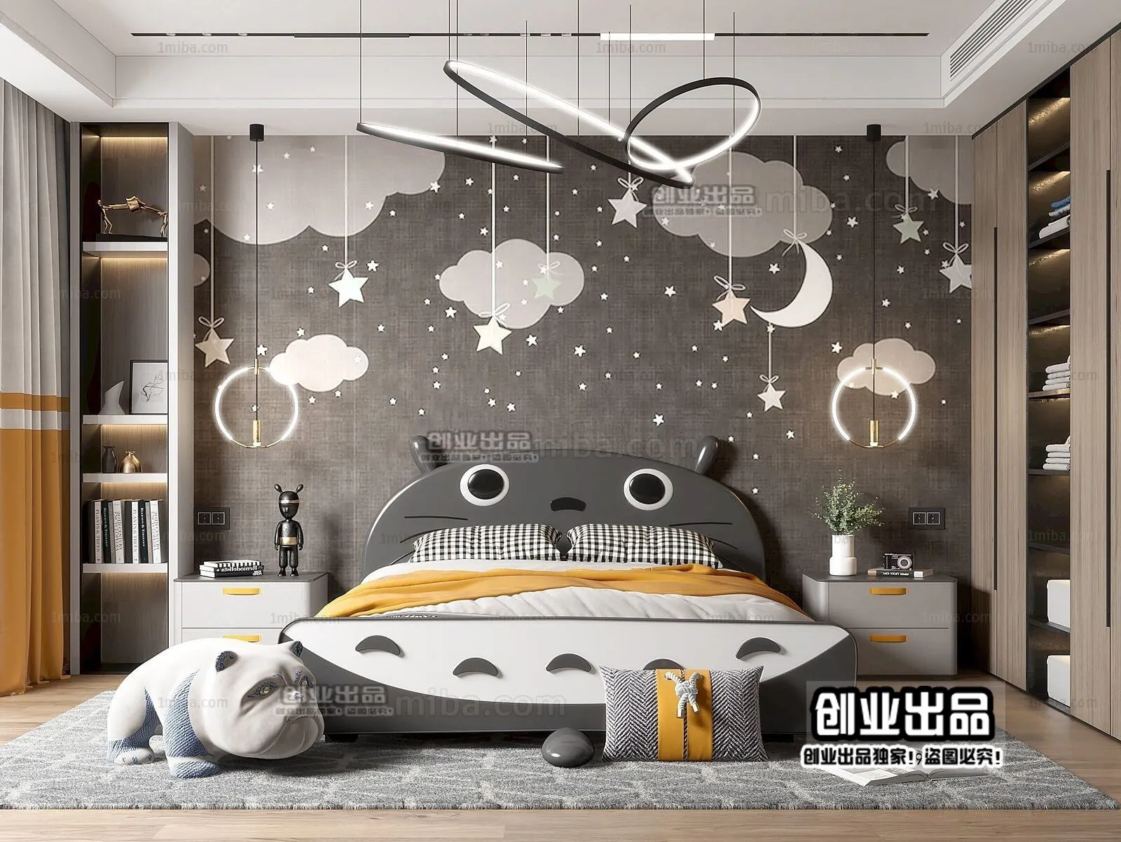 Children Room 3D Interior Scene - 3D Models - 017