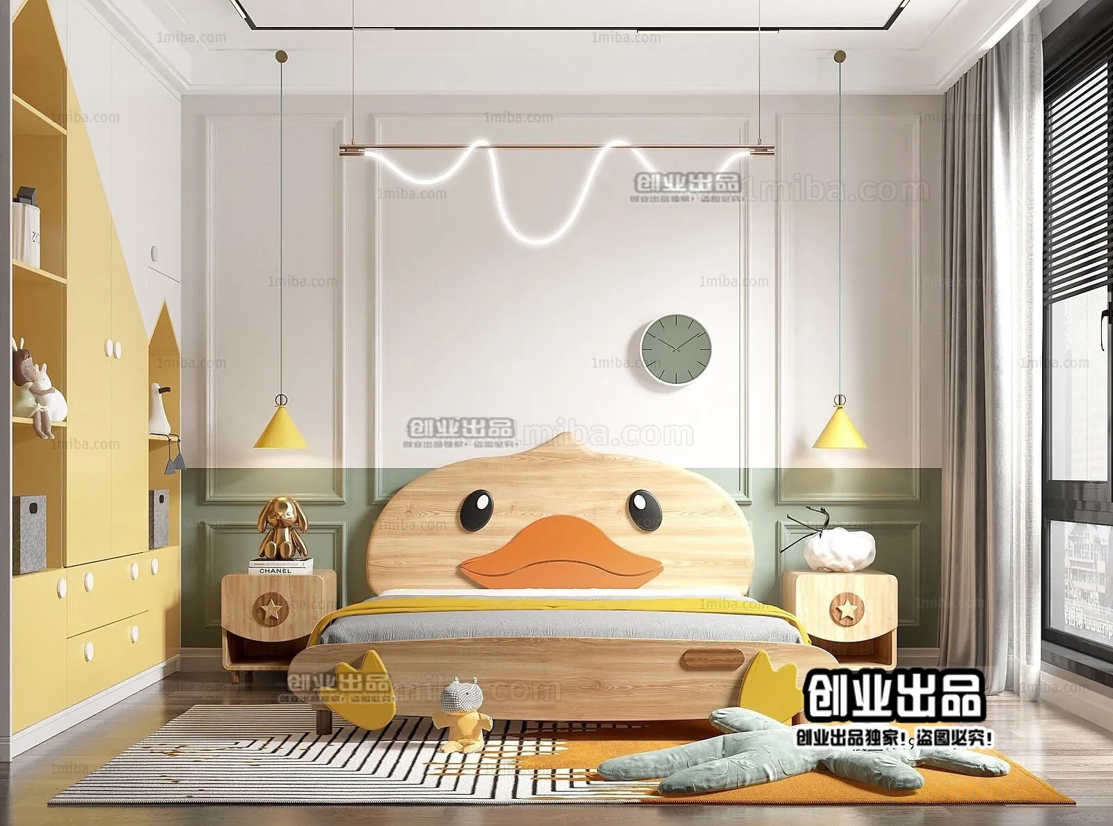 Children Room 3D Interior Scene - 3D Models - 018