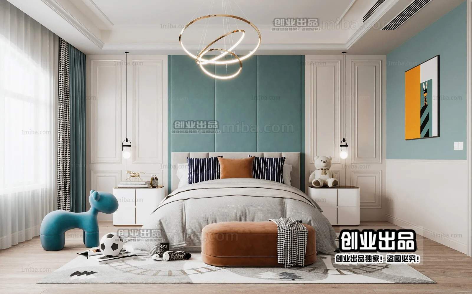 Children Room 3D Interior Scene - 3D Models - 020