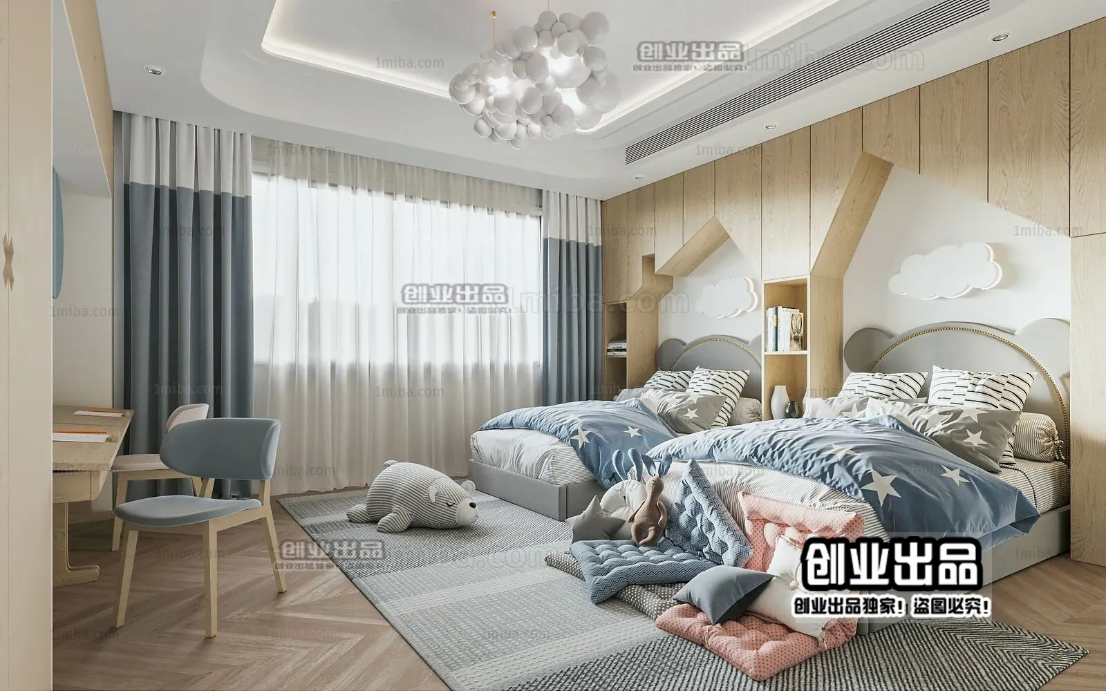 Children Room 3D Interior Scene - 3D Models - 022