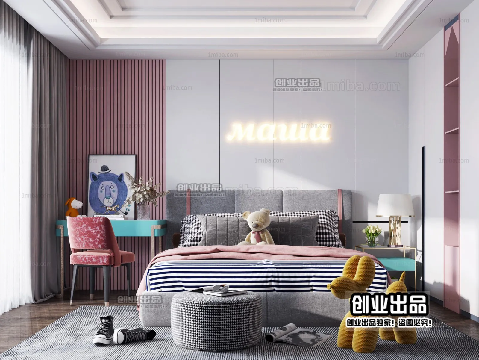 Children Room 3D Interior Scene - 3D Models - 025