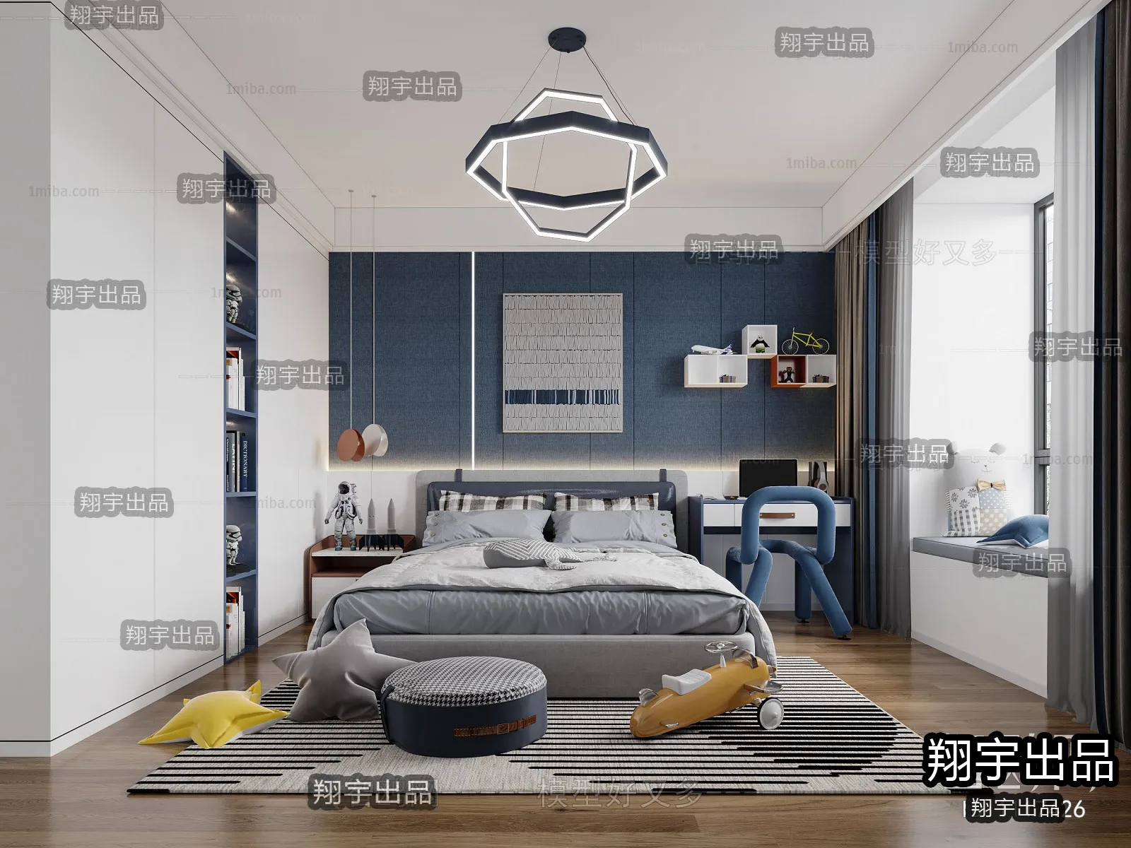 Children Room 3D Interior Scene - 3D Models - 046