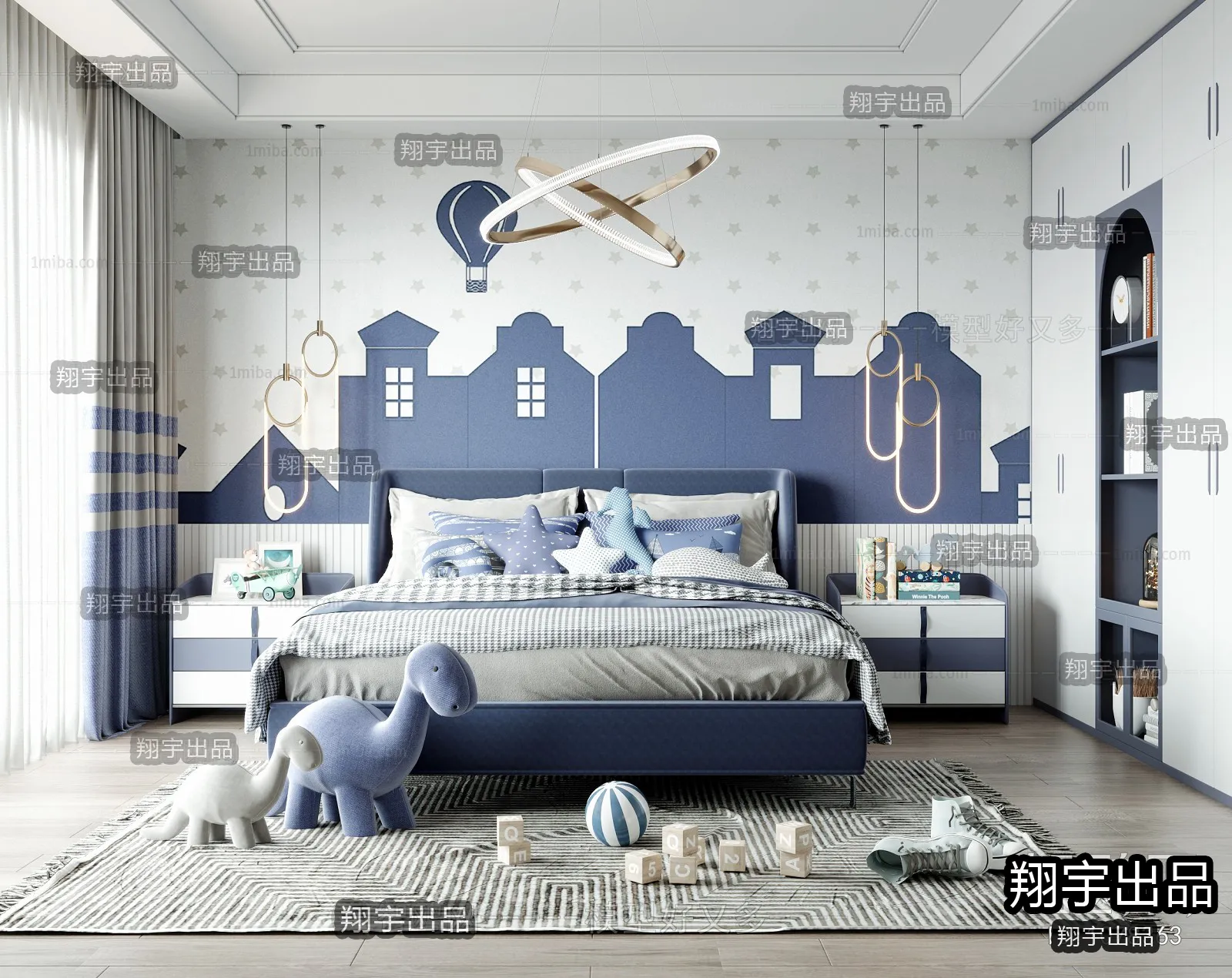 Children Room 3D Interior Scene - 3D Models - 057