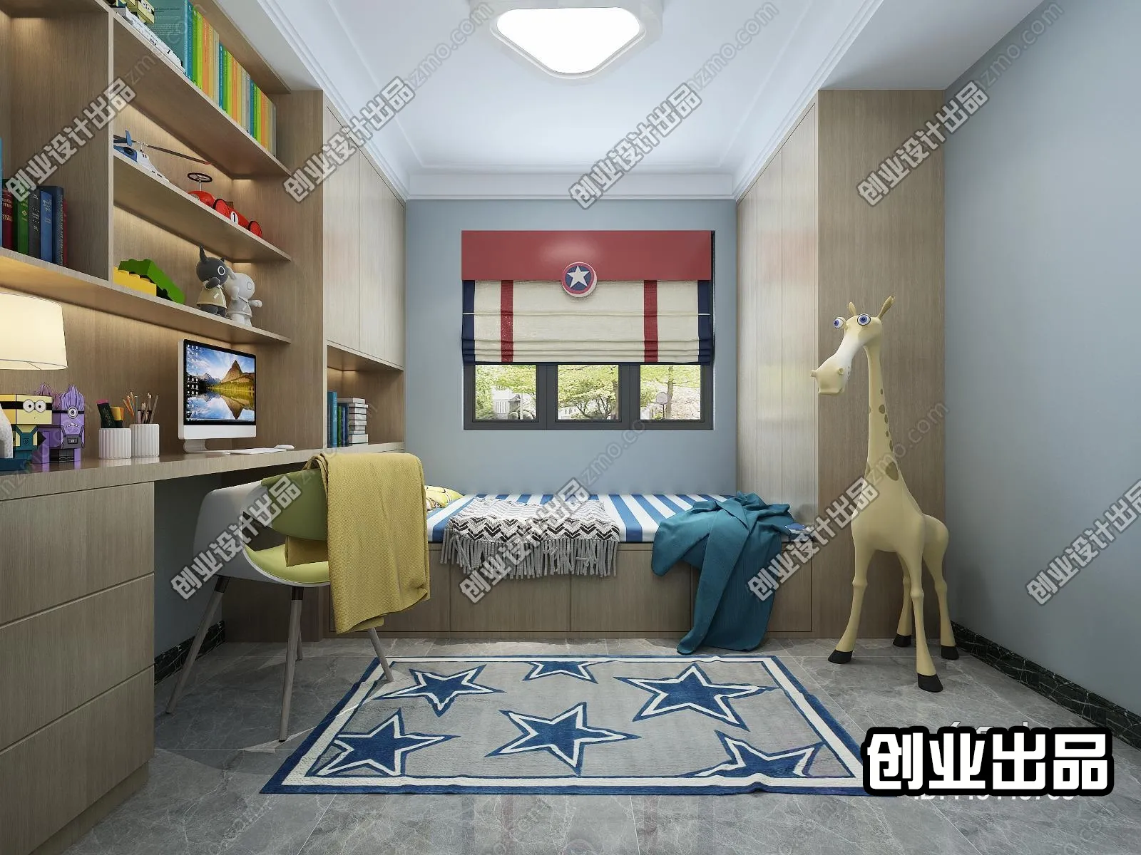 Children Room 3D Interior Scene - 3D Models - 066