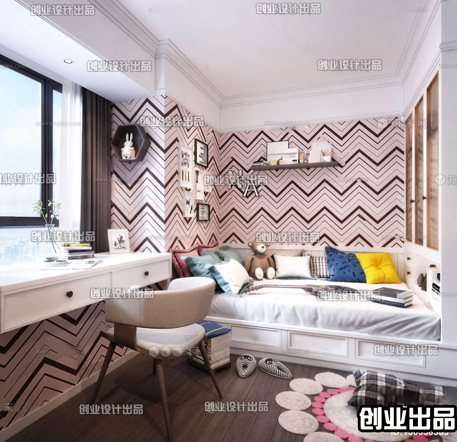 Children Room 3D Interior Scene - 3D Models - 071