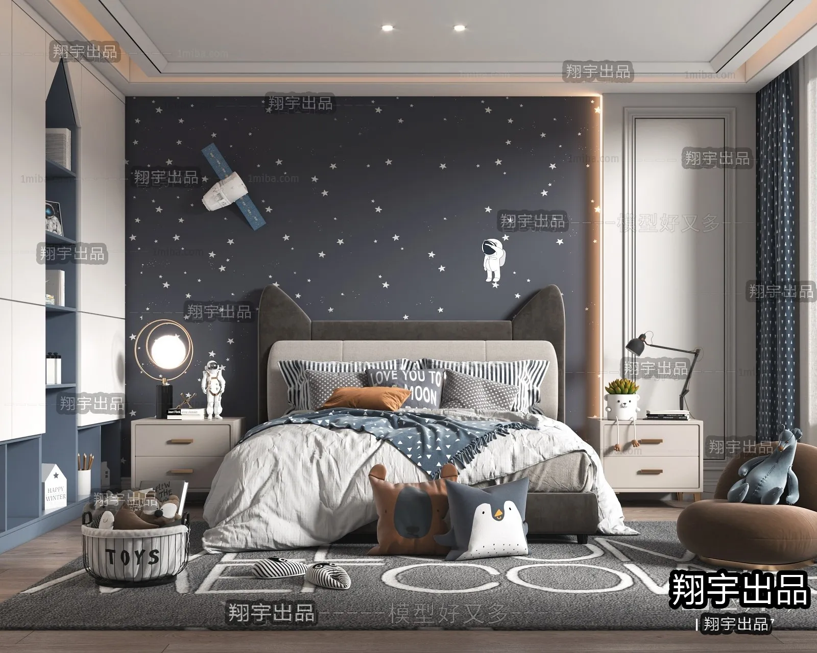 Children Room 3D Interior Scene - 3D Models - 079
