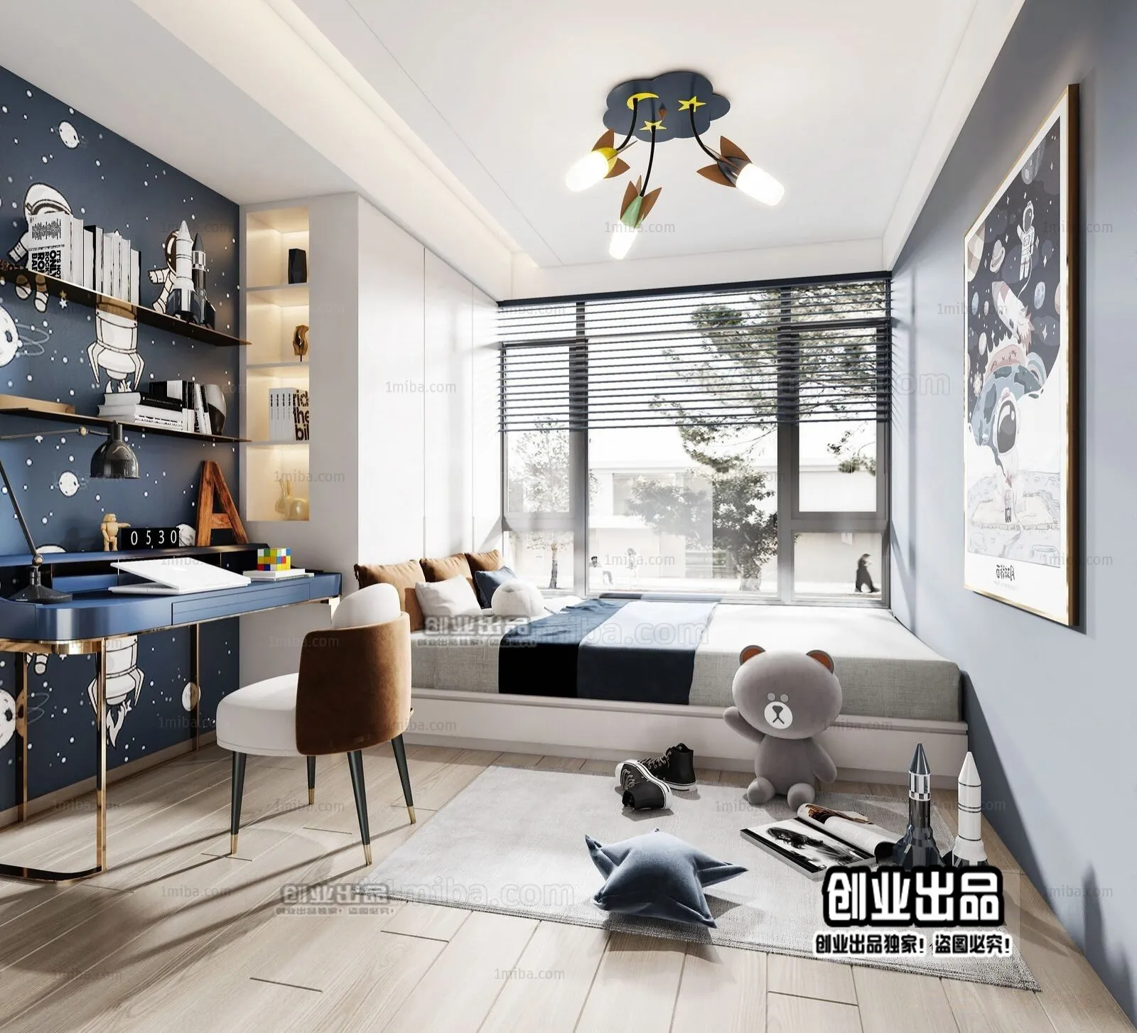 Children Room 3D Interior Scene - 3D Models - 087