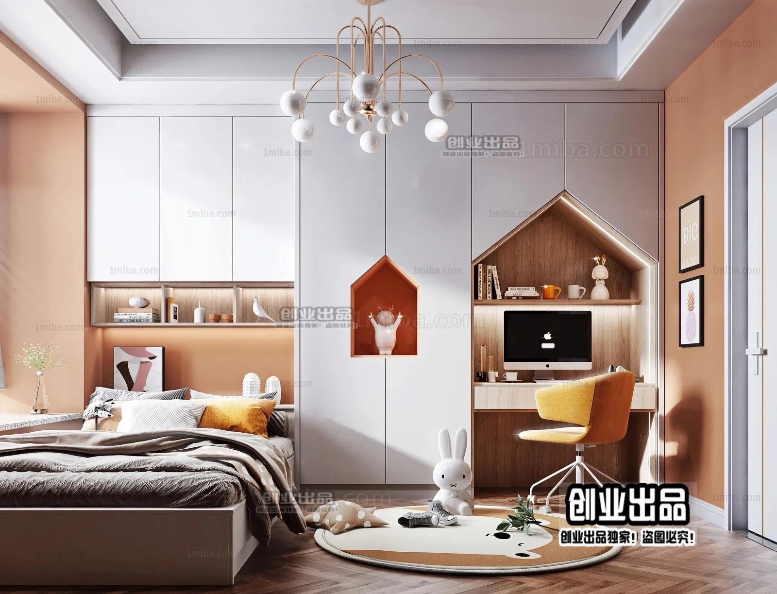 Children Room 3D Interior Scene - 3D Models - 091