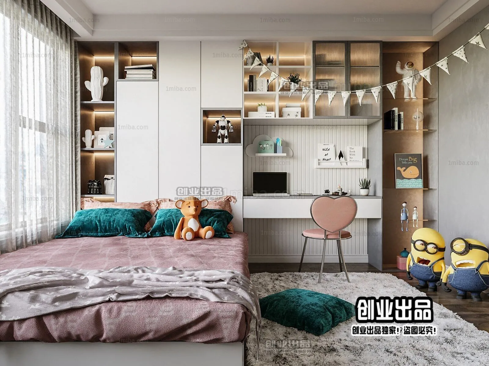 Children Room 3D Interior Scene - 3D Models - 106