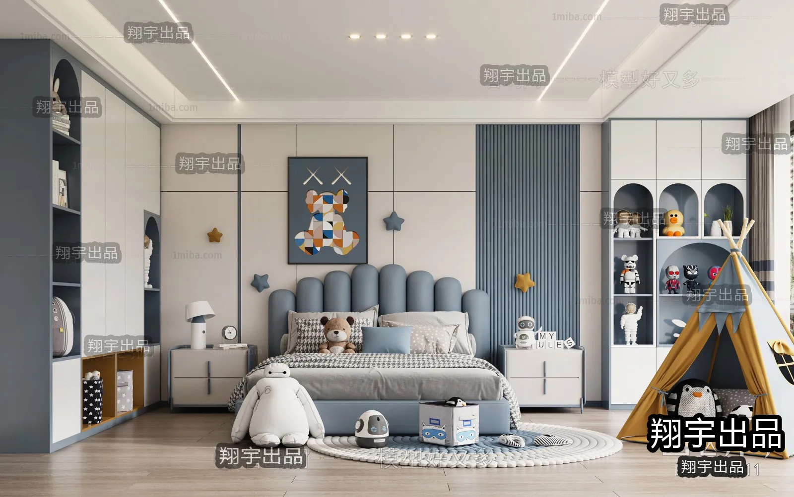 Children Room 3D Interior Scene - 3D Models - 112