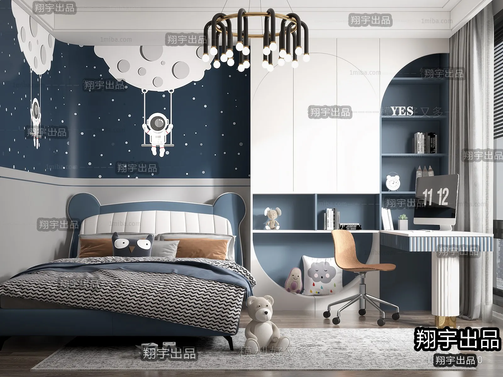 Children Room 3D Interior Scene - 3D Models - 124