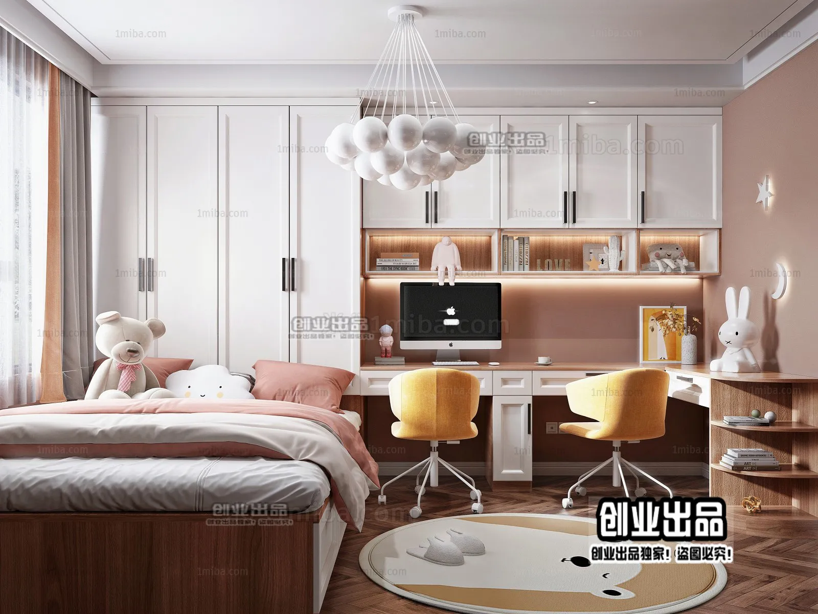 Children Room 3D Interior Scene - 3D Models - 131