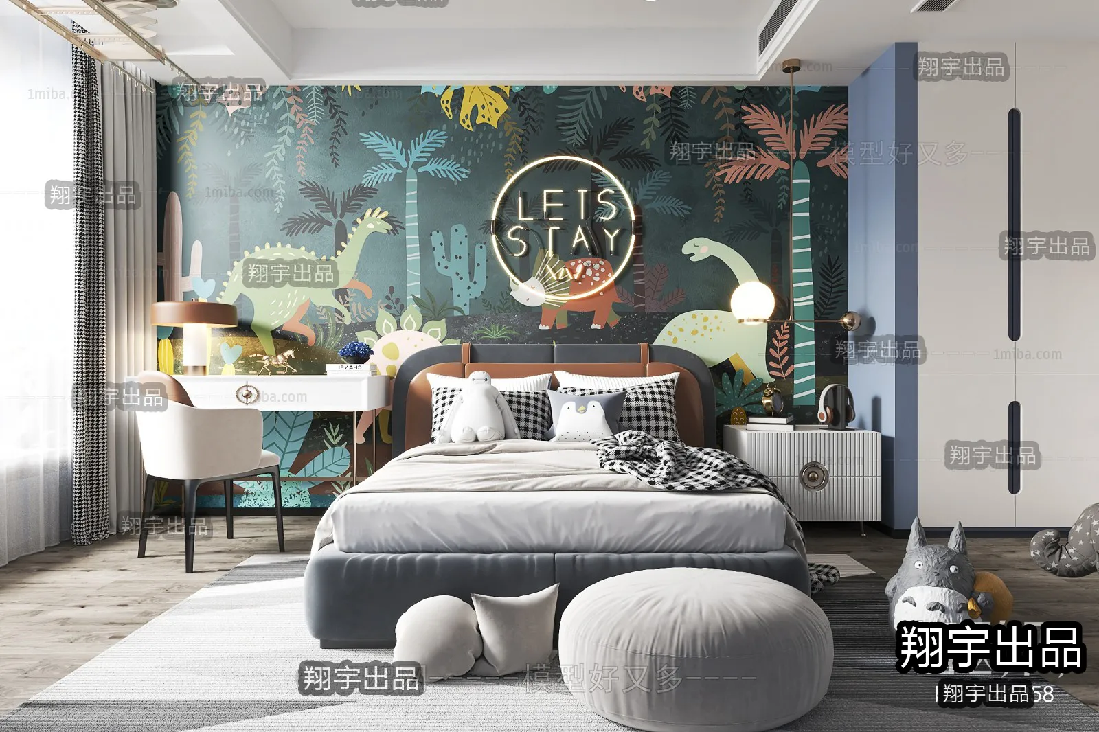 Children Room 3D Interior Scene - 3D Models - 135