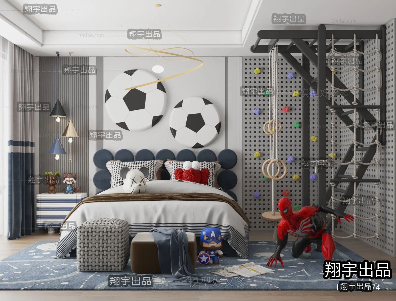 Children Room 3D Interior Scene - 3D Models - 146