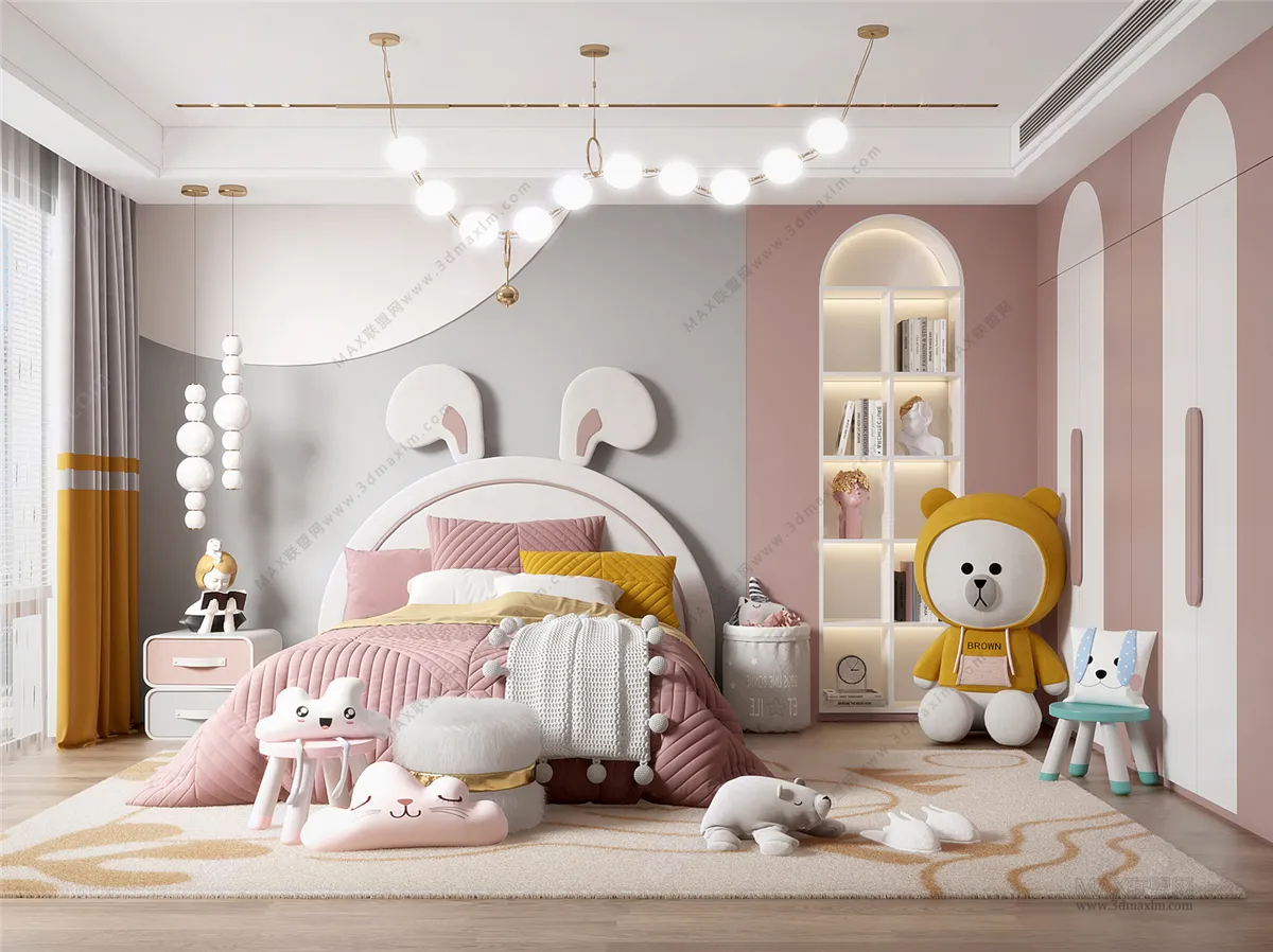 Children Room 3D Interior Scene - 3D Models - 151