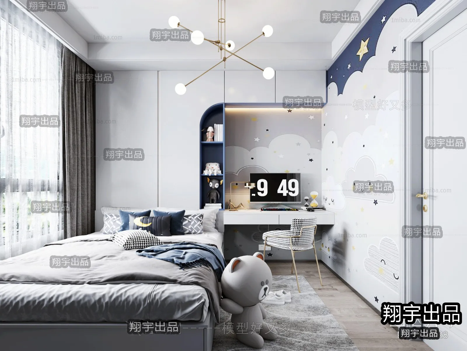 Children Room 3D Interior Scene - 3D Models - 157