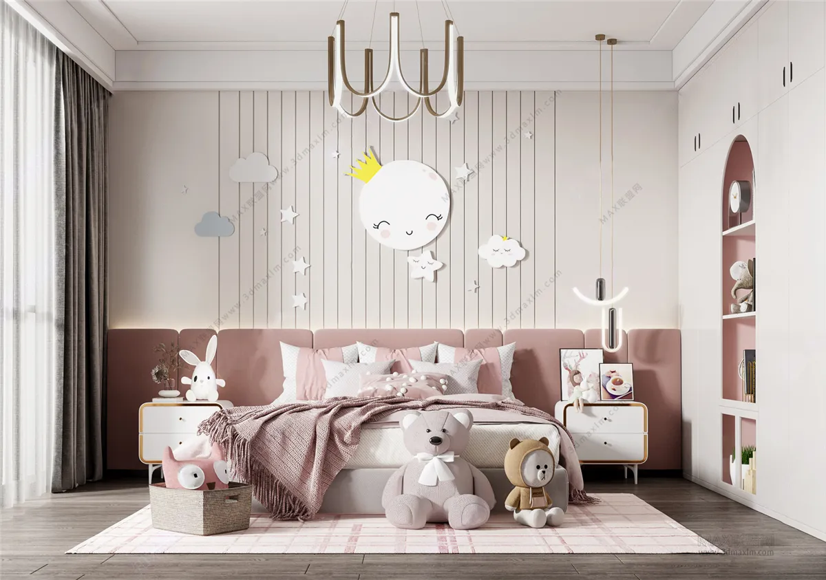 Children Room 3D Interior Scene - 3D Models - 160