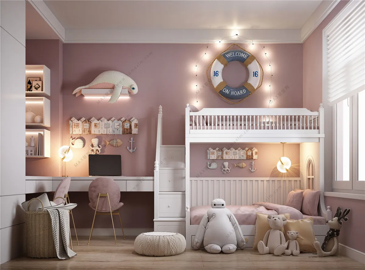Children Room 3D Interior Scene - 3D Models - 162