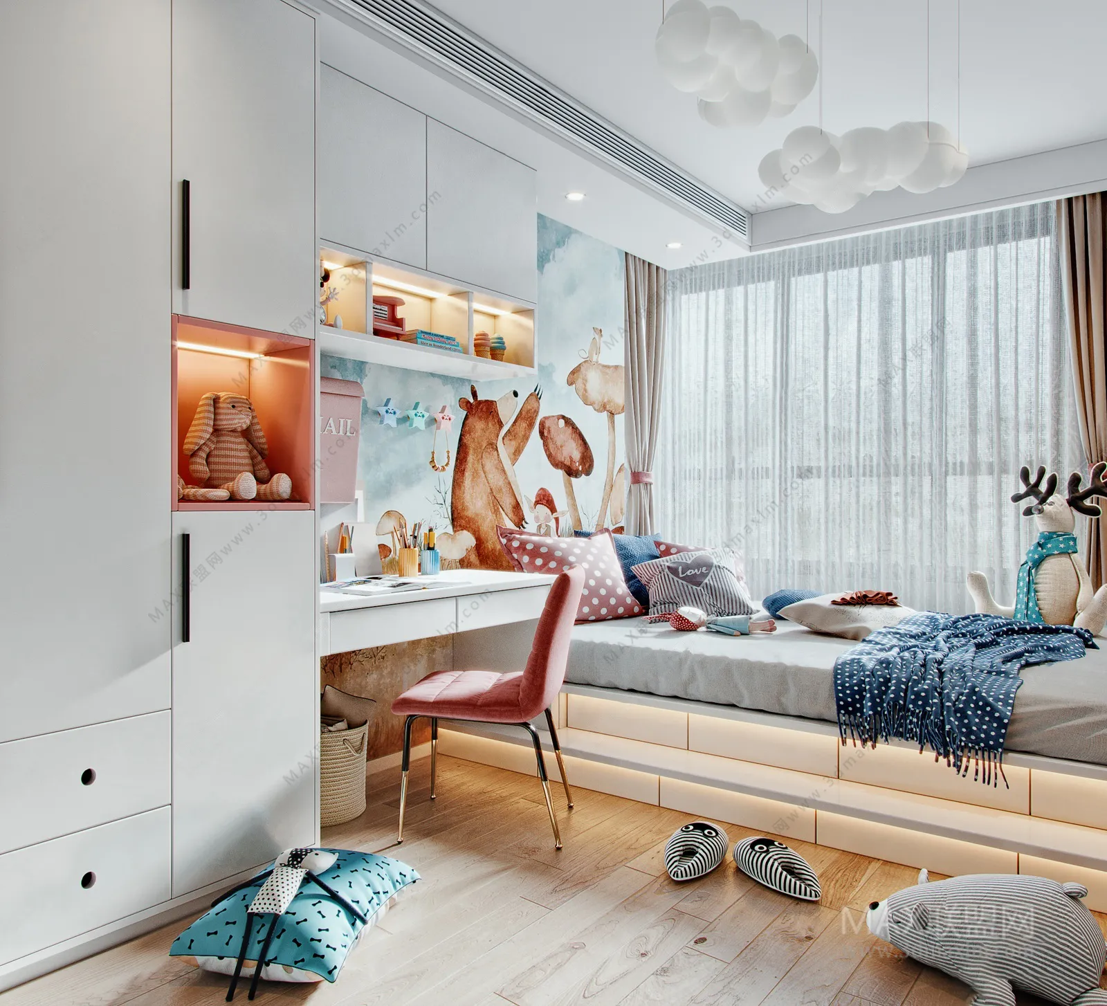 Children Room 3D Interior Scene - 3D Models - 176