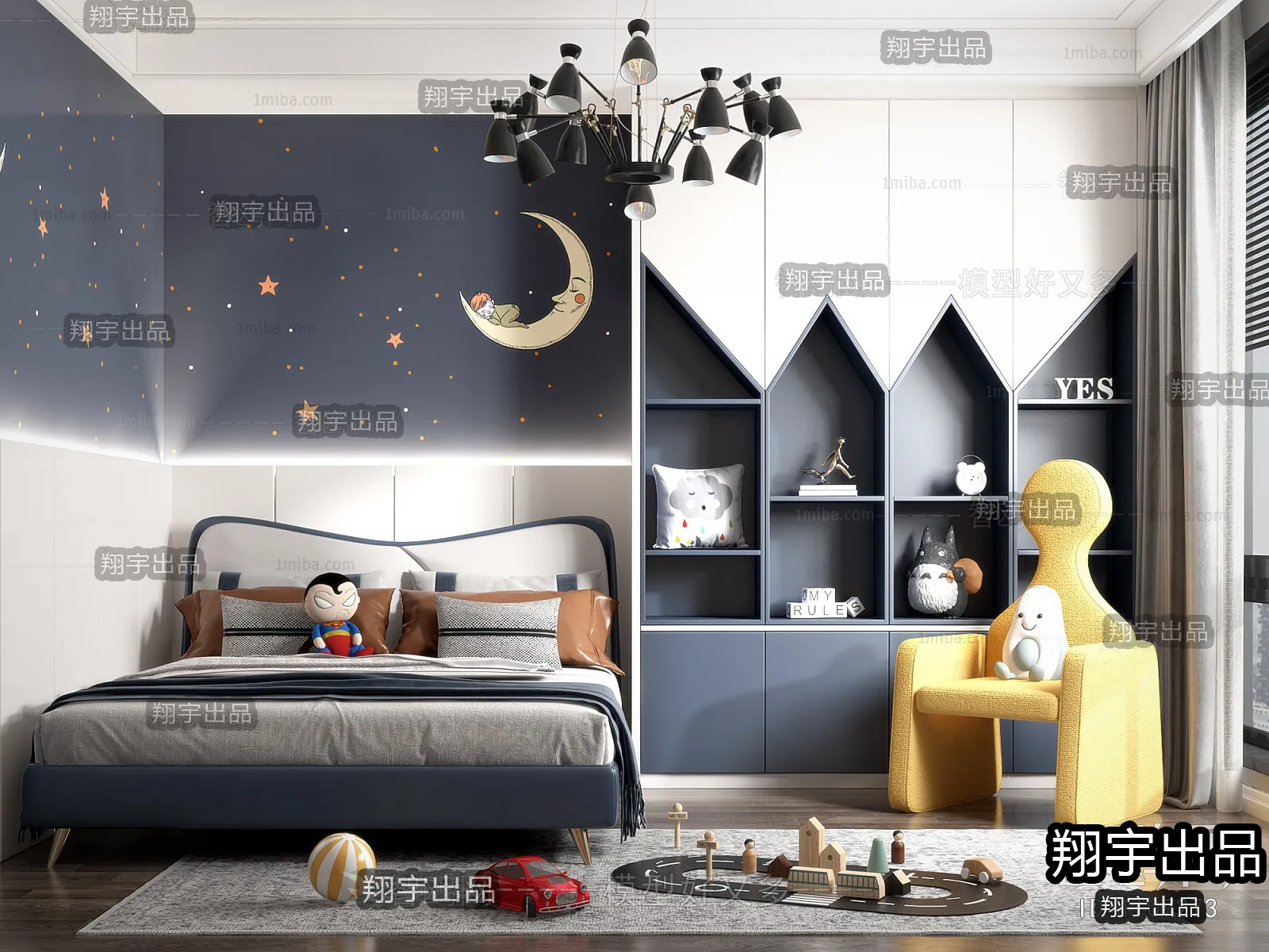 Children Room 3D Interior Scene - 3D Models - 185