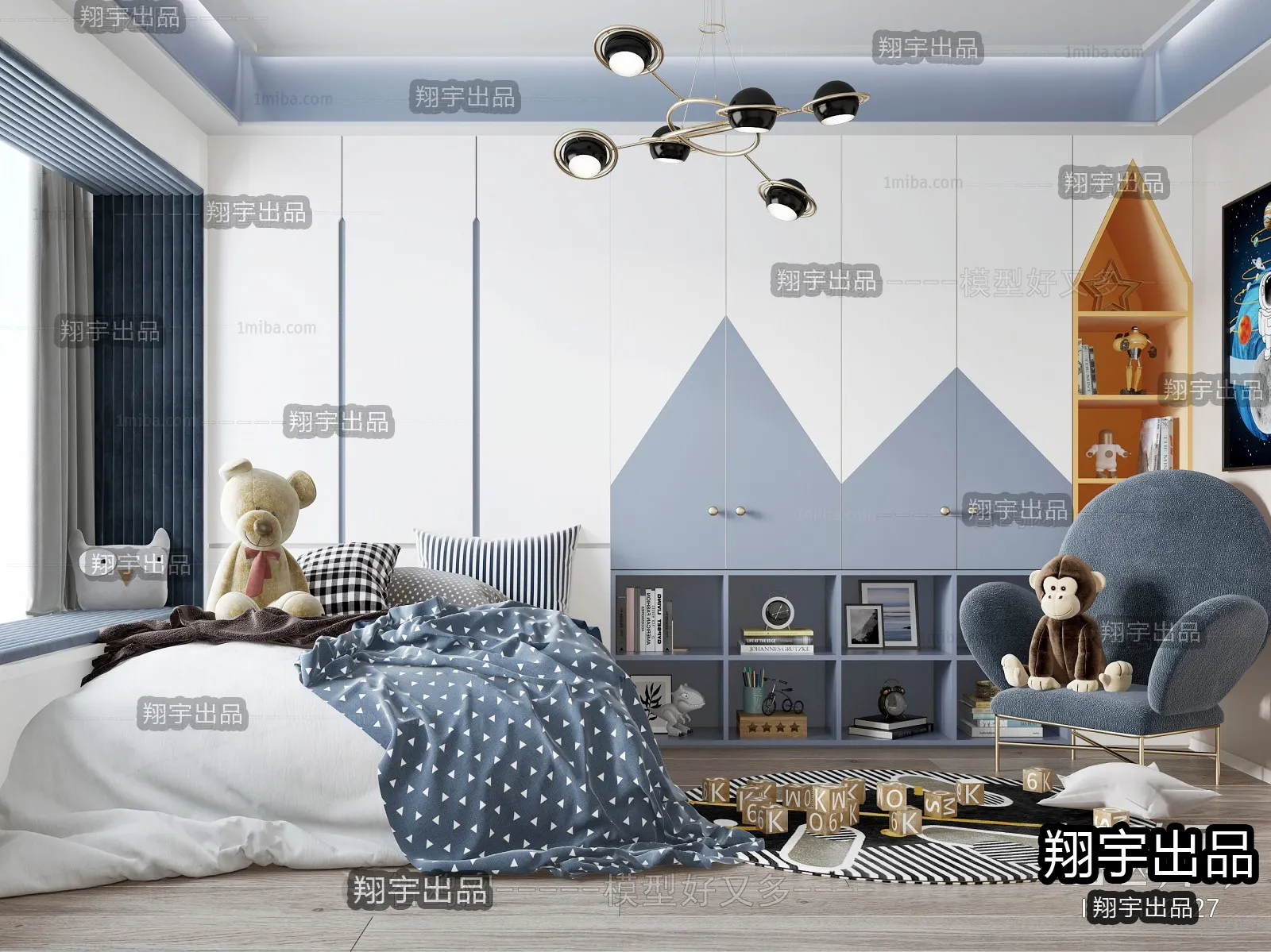 Children Room 3D Interior Scene - 3D Models - 186