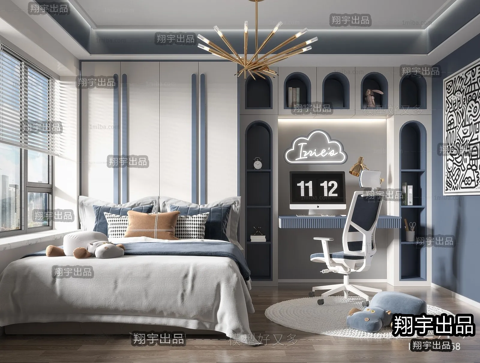 Children Room 3D Interior Scene - 3D Models - 188