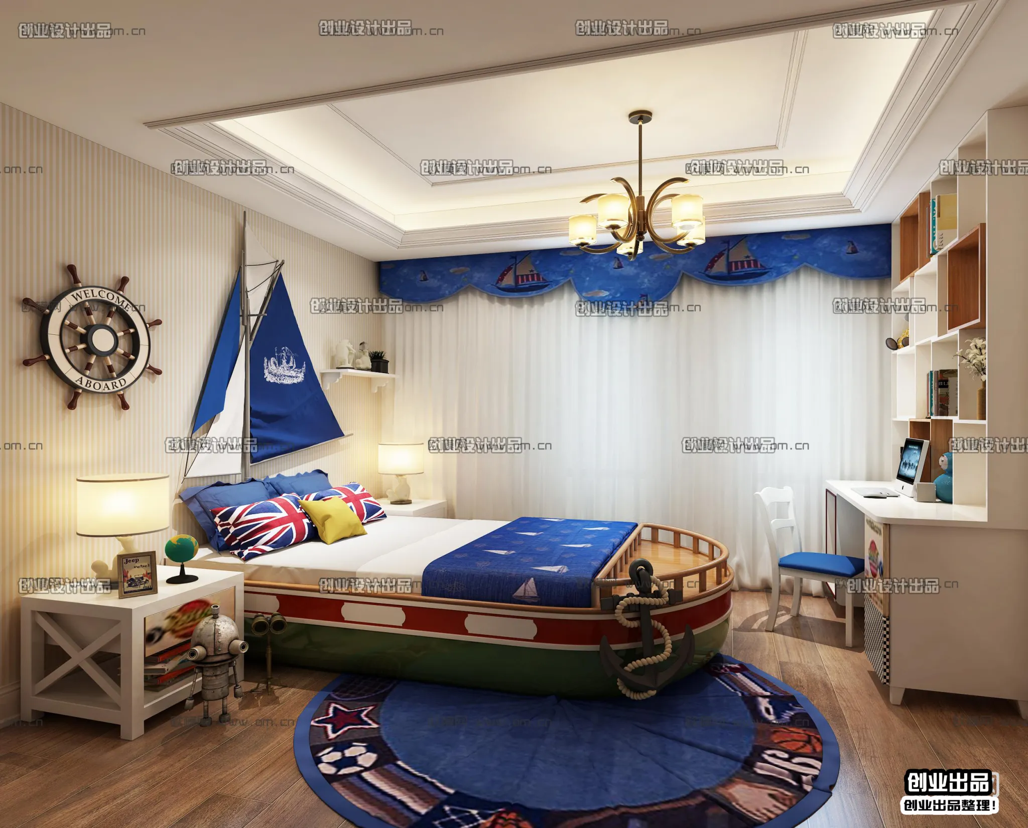 Children Room 3D Interior Scene - 3D Models - 191