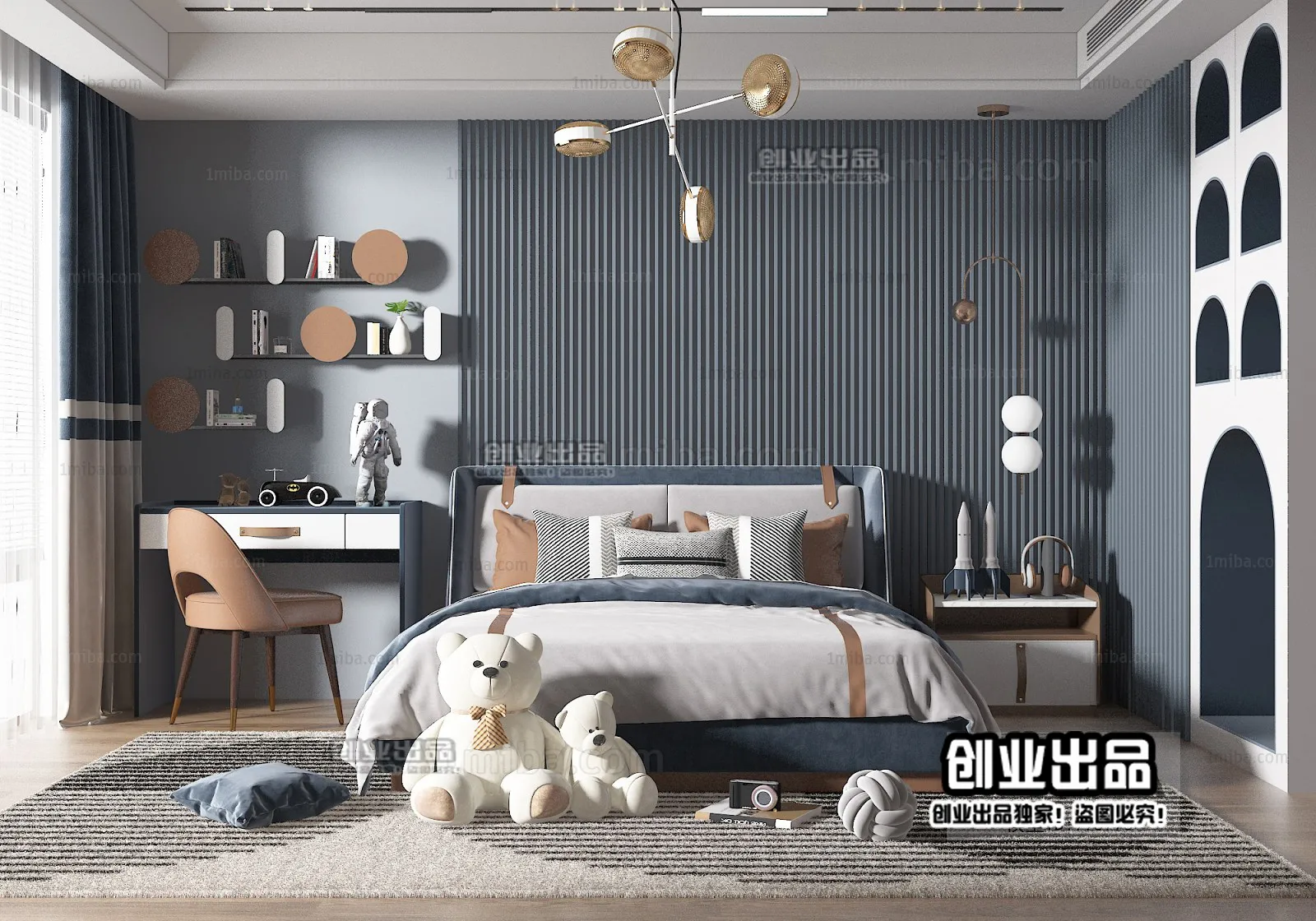 Children Room 3D Interior Scene - 3D Models - 197