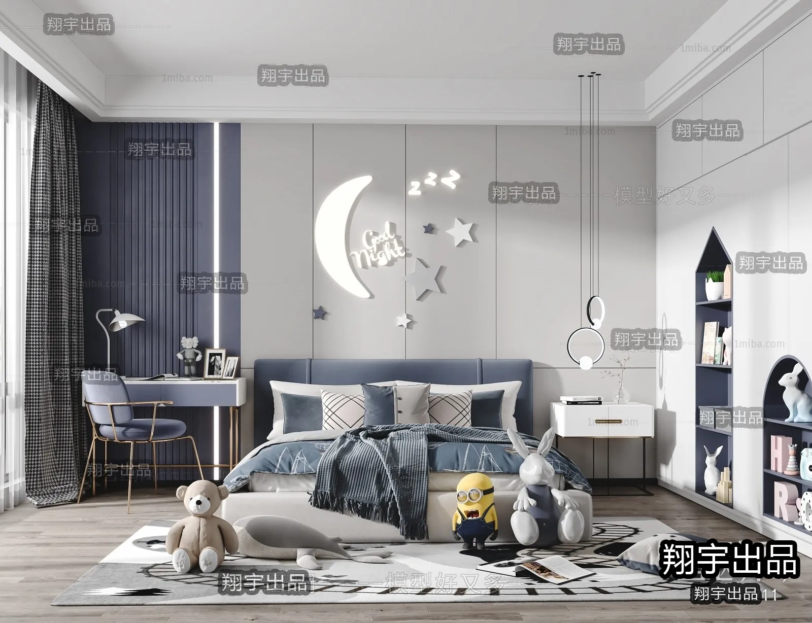 Children Room 3D Interior Scene - 3D Models - 198