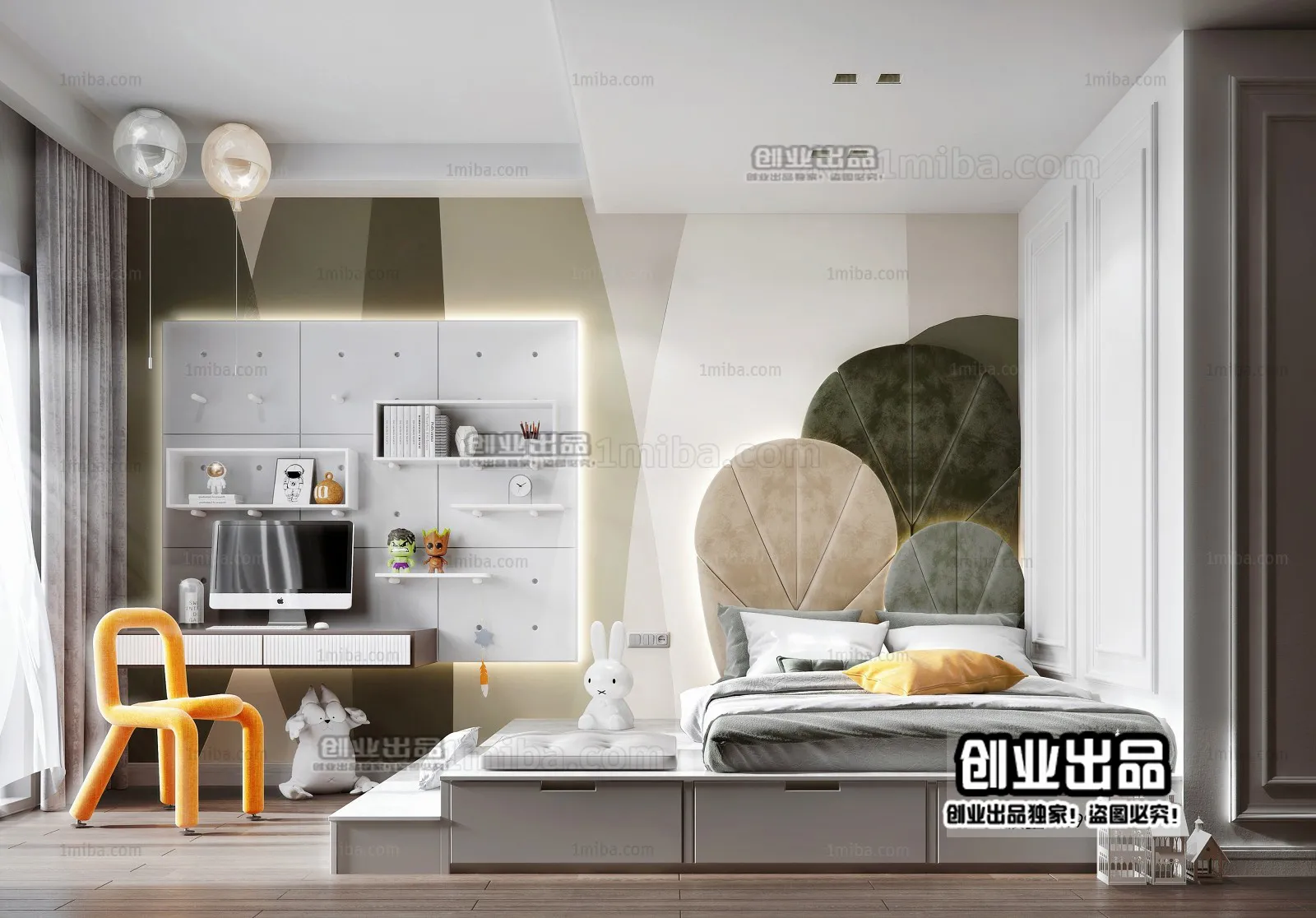 Children Room 3D Interior Scene - 3D Models - 199