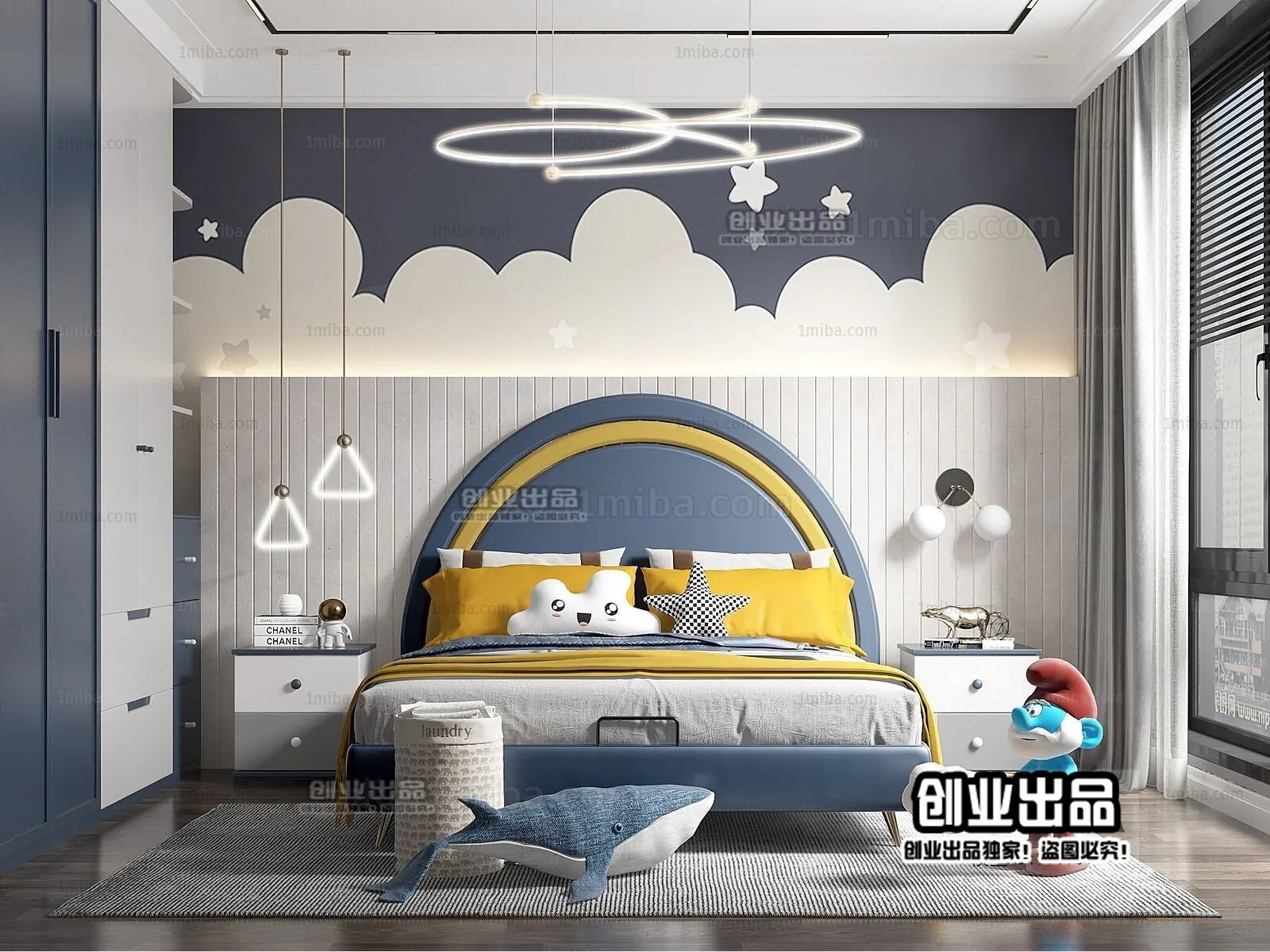 Children Room 3D Interior Scene - 3D Models - 201