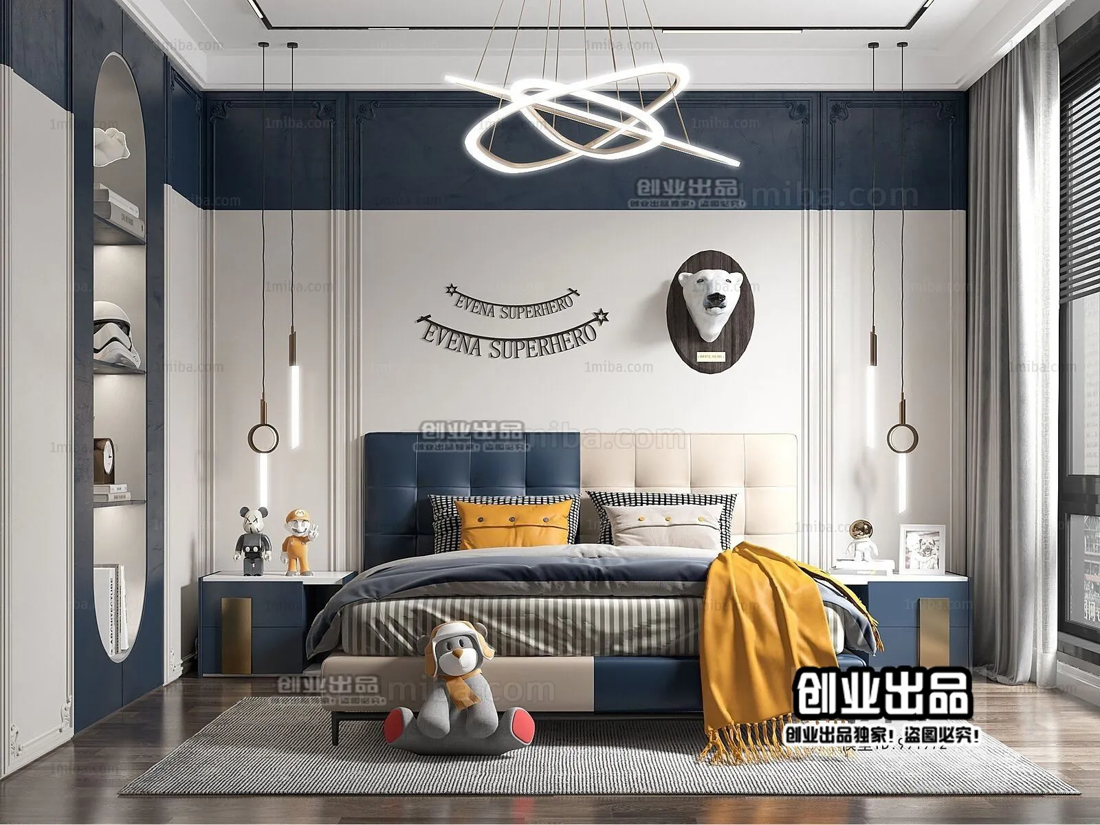 Children Room 3D Interior Scene - 3D Models - 202