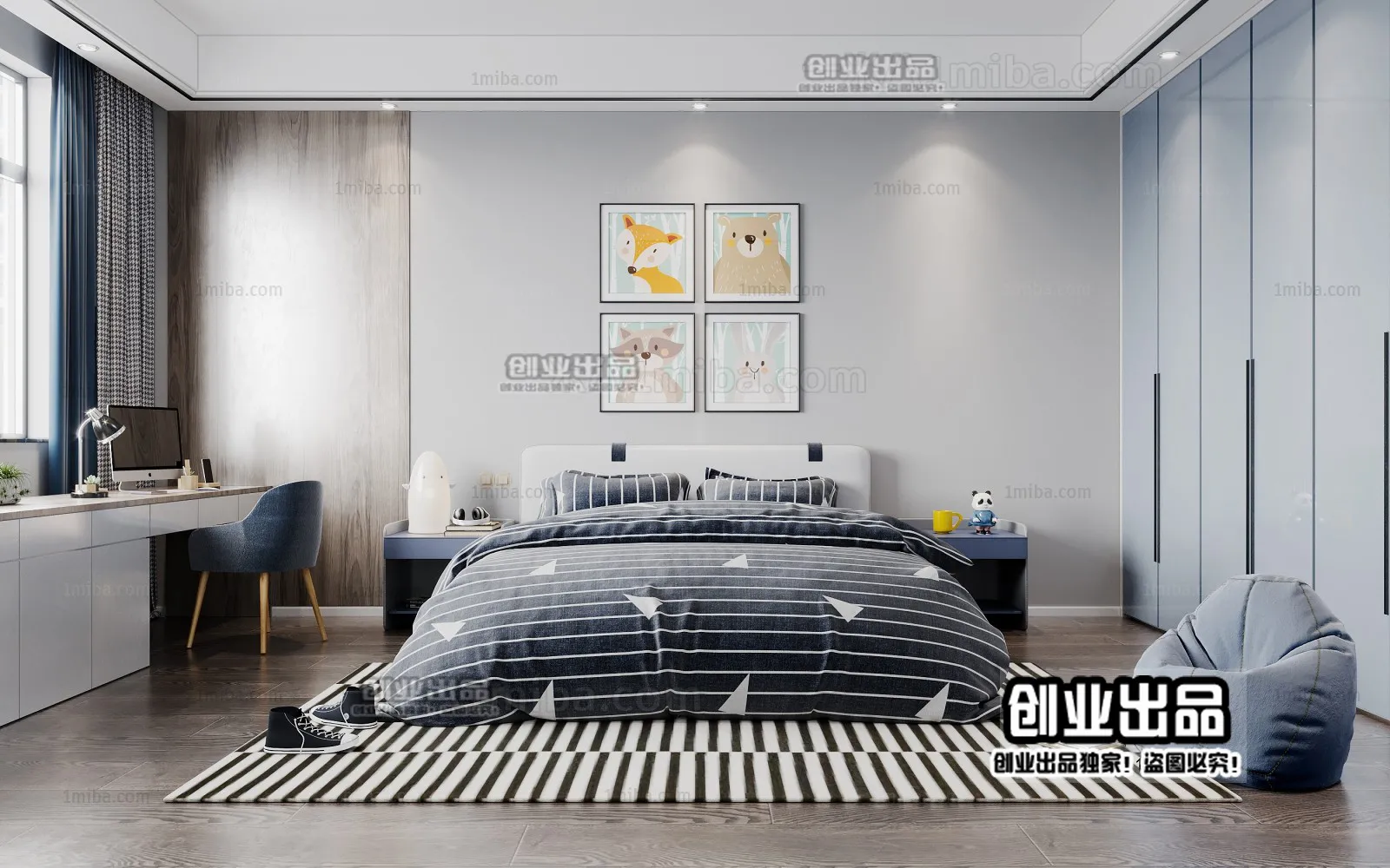 Children Room 3D Interior Scene - 3D Models - 203