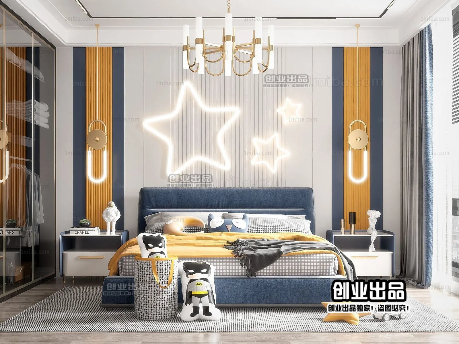 Children Room 3D Interior Scene - 3D Models - 204