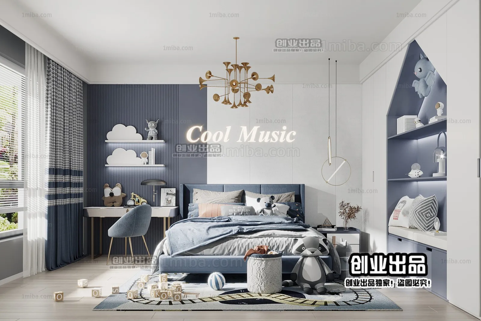 Children Room 3D Interior Scene - 3D Models - 206