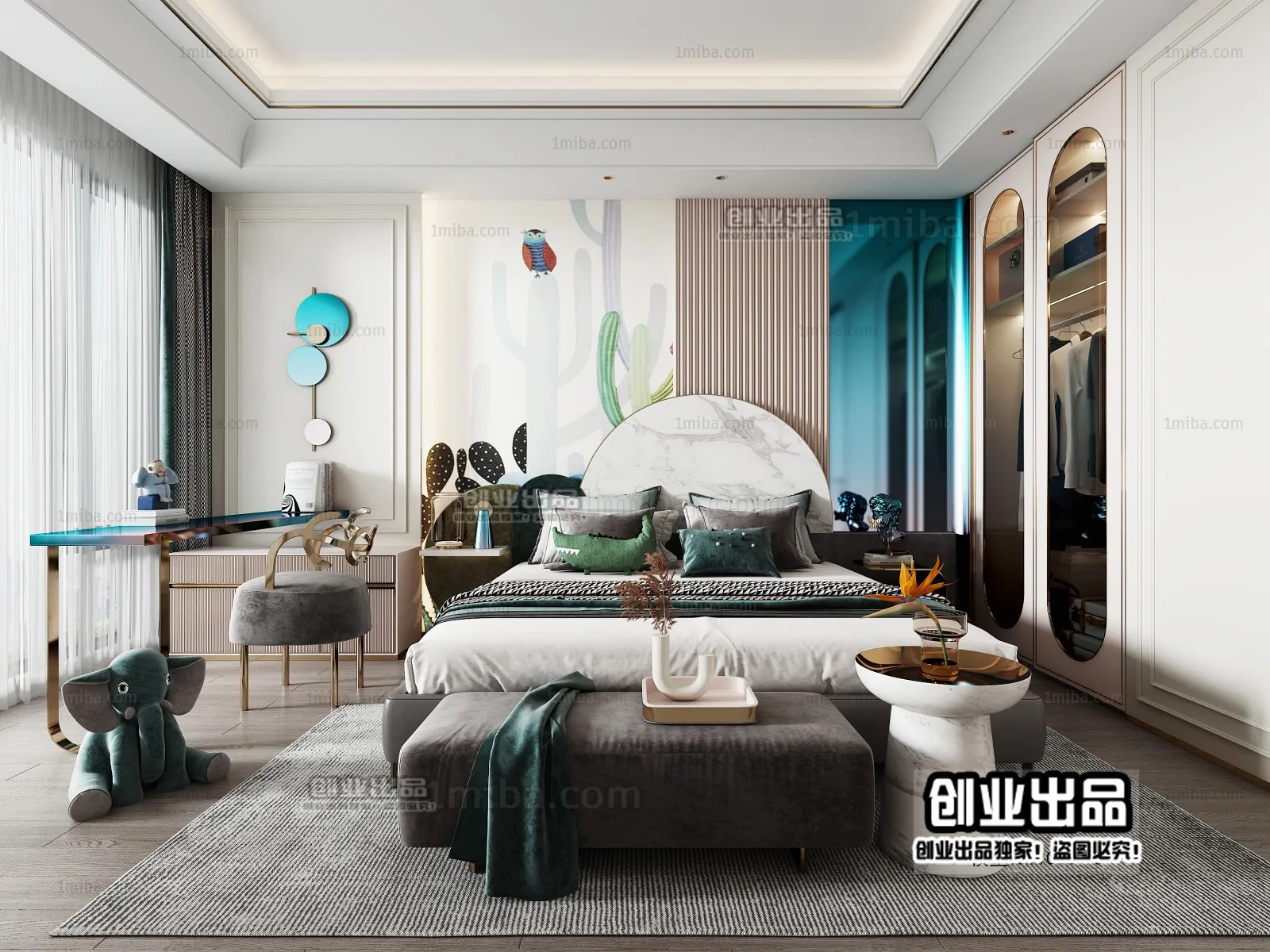 Children Room 3D Interior Scene - 3D Models - 208