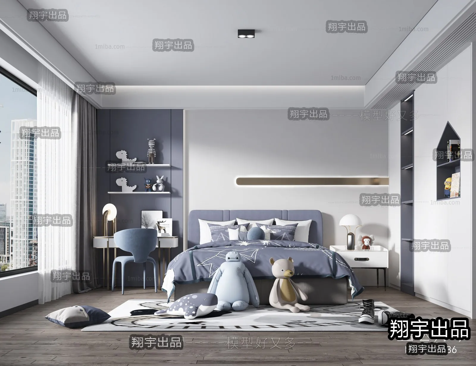 Children Room 3D Interior Scene - 3D Models - 209