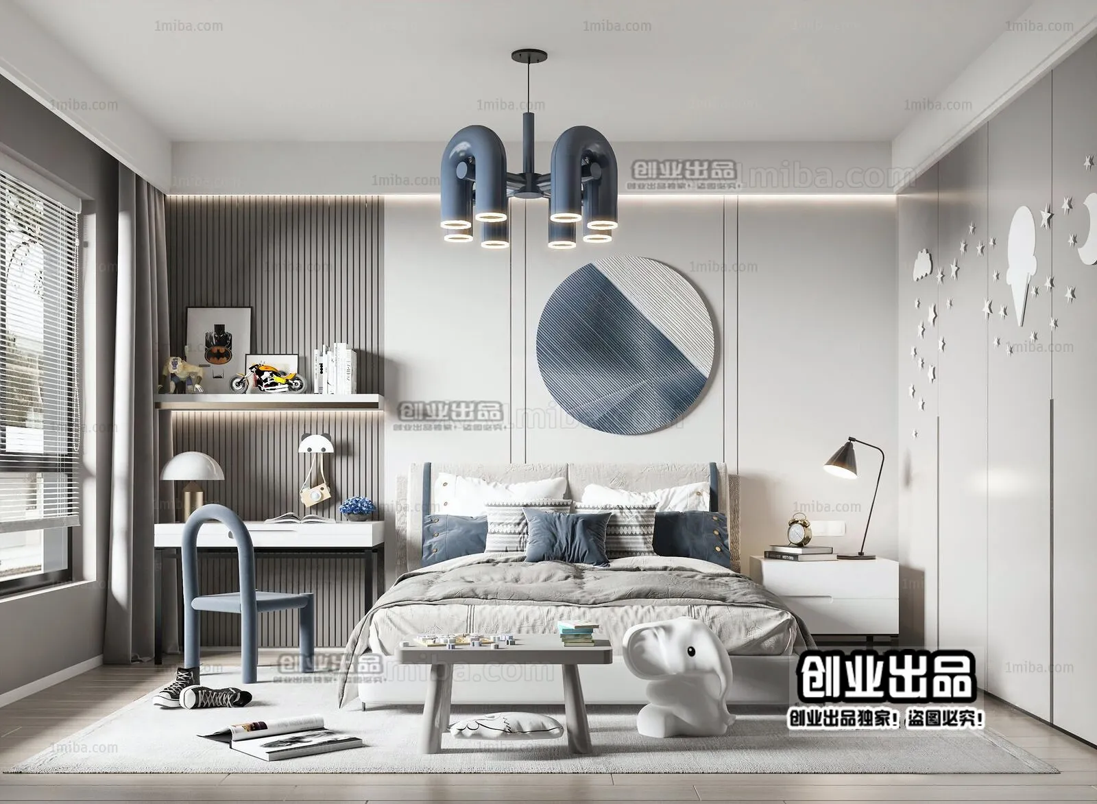 Children Room 3D Interior Scene - 3D Models - 212