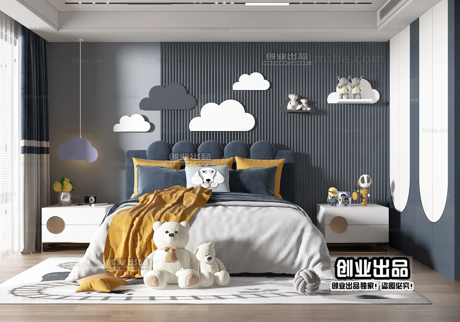 Children Room 3D Interior Scene - 3D Models - 213