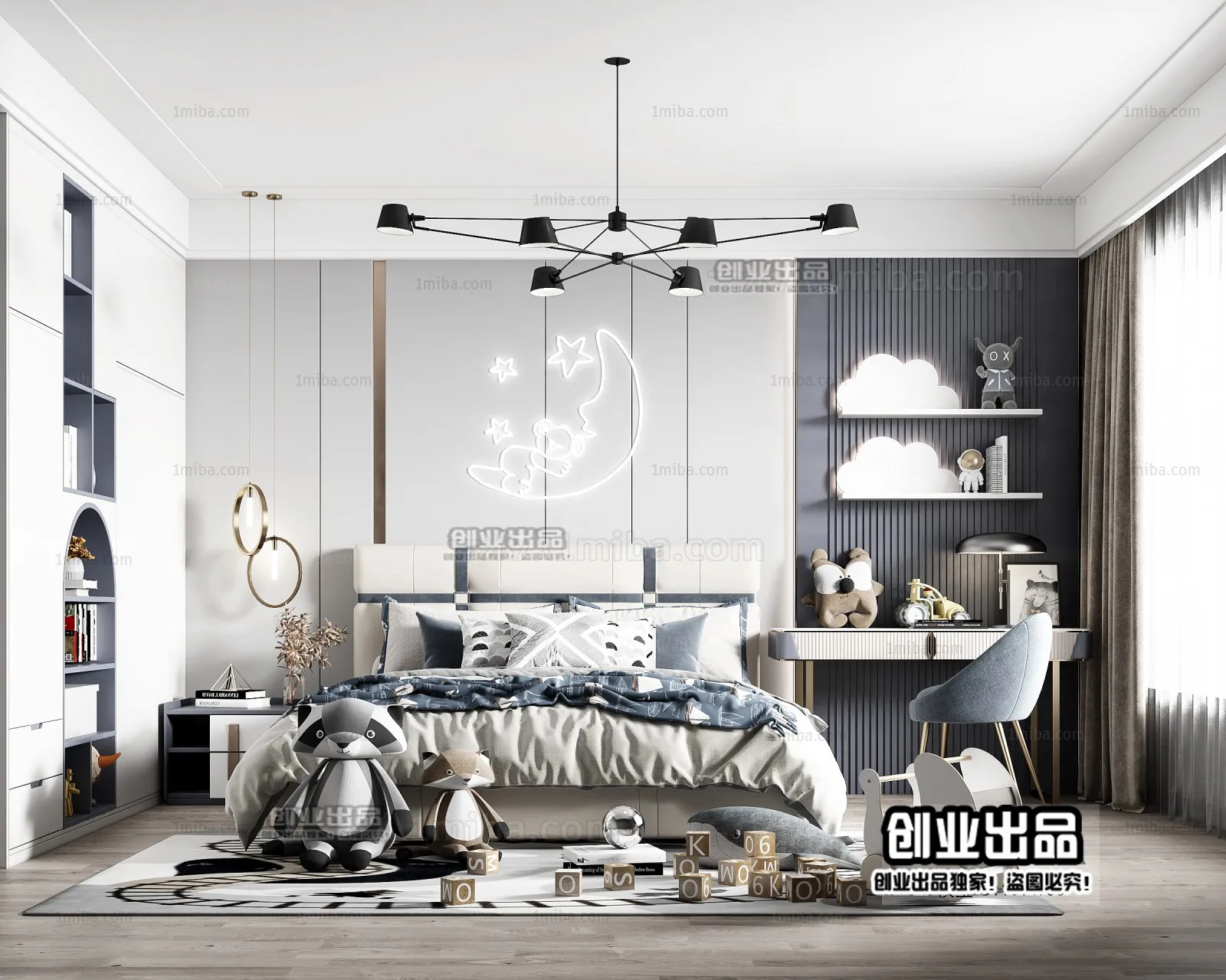 Children Room 3D Interior Scene - 3D Models - 216